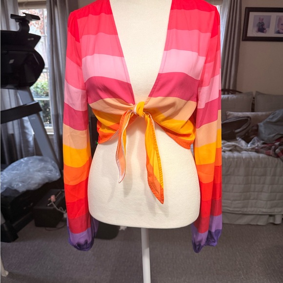 Stoned Immaculate Technicolor Dream Wrap Top - Picture 4 of 6